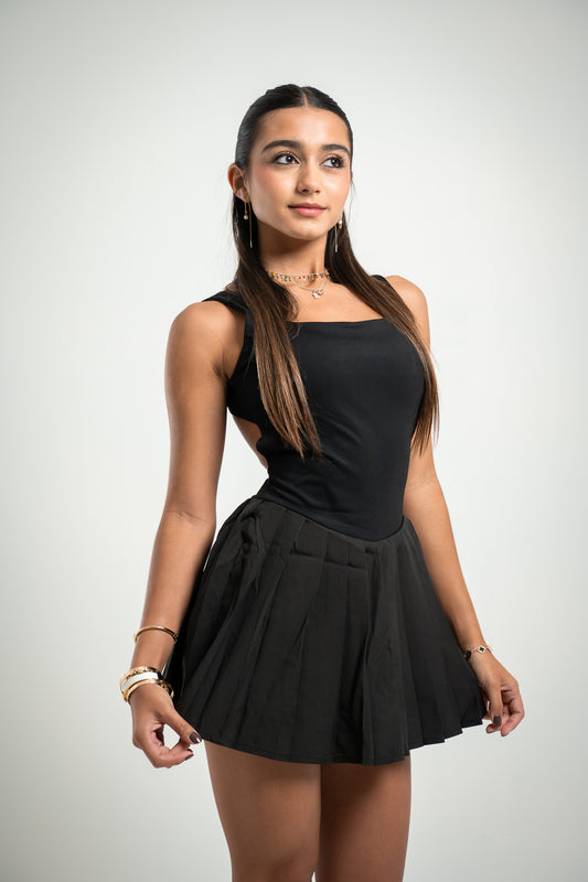 Larah Black Tennis Dress