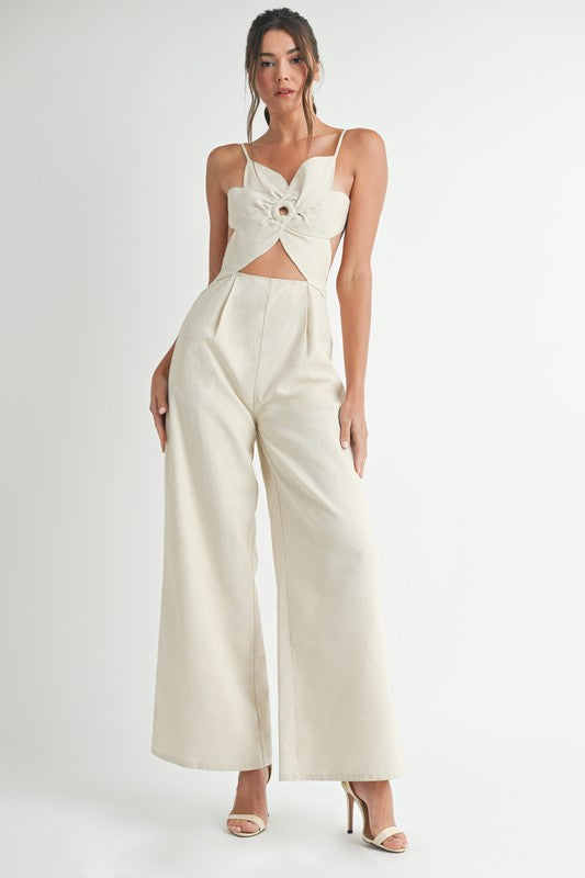 Flower Linen Jumspuit