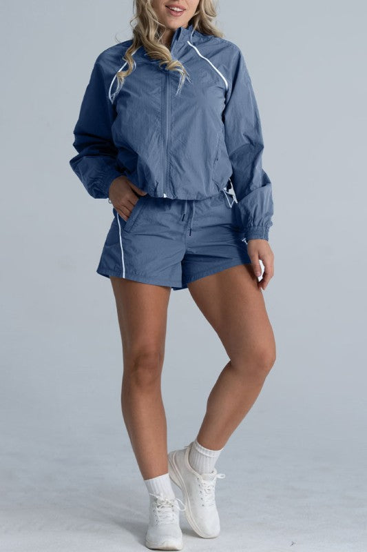 ISLA Full Set Jacket and Shorts 2- Piece Set