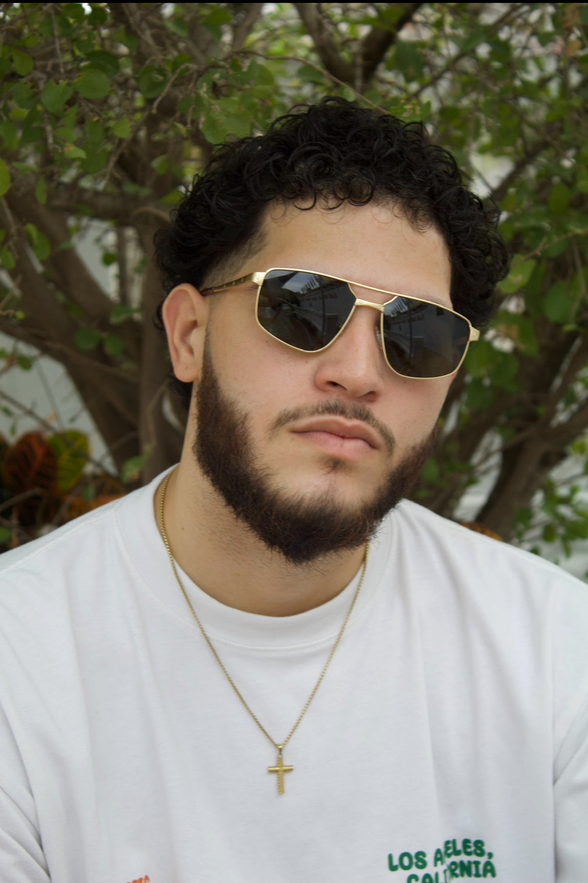 Olivia Gold Frame Sunglasses